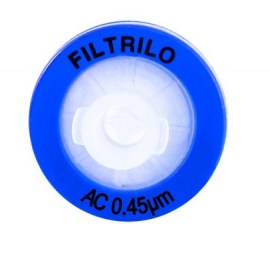 Filtro De Seringa Em Acetato Celulose Hidrofílico - 0,45 Um X 13 Mm - 100 Unid